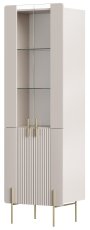 Vitrina Malmi 60 4D - kašmir, zlatne noge