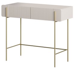 Toaletni stolić za šminkanje 100 2SZ Malmi 60 4D - kašmir, zlatne noge