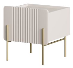 Noćni ormarić Malmi 45 1SZ - kašmir, zlatne noge