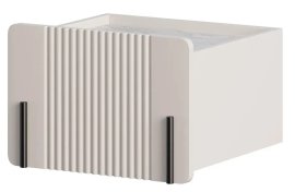 Zidni noćni ormarić Malmi 45 1SZ – kašmir, crni dekor