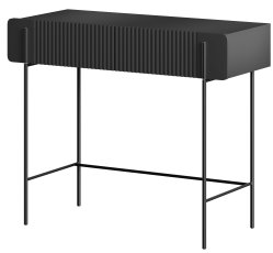 Toaletni stolić za šminkanje 100 2SZ Malmi 60 4D - crna, crne noge