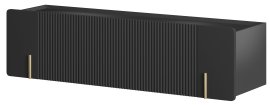 Zidni TV element Malmi 150 2D1SZ - crni, zlatni dekor