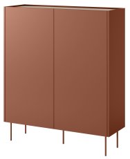 Visoka komoda Desin 120 2D2SZ - keramička crvena