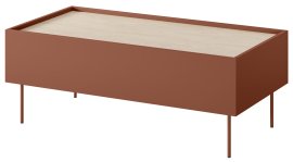 Stolić za dnevni boravak Desin 120 2SZ - keramička crvena