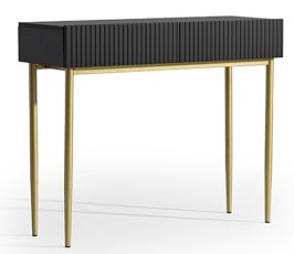 Toaletni stolić za šminkanje Nicole 100 2SZ - crna