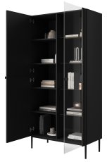 Vitrina Nicole 100 2D - crna
