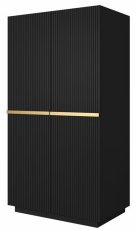 Ormar na coklu Nicole 100 2VR - crni