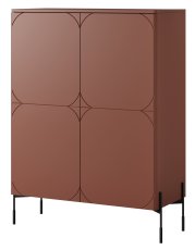 Komoda Sonatia 120 2D2SZ - burgundska crvena