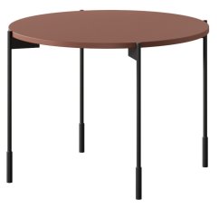 Klupski okrugli stolić Sonatia 45 - burgundski crvena