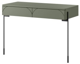 Zidni toaletni stolić za šminkanje Sonatia 100 2SZ - maslinasto zelena