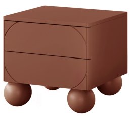 Noćni ormarić Sonatia II 45 2SZ - burgundsko crvena