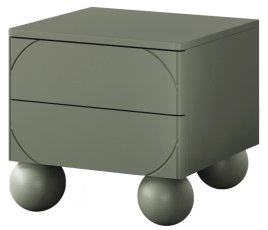 Noćni ormarić Sonatia II 45 2SZ - maslinasto zelena
