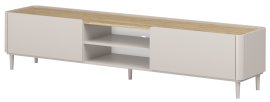 TV komoda Elivo 220 1K1SZ s nogicama - kašmir/nauljeni hrast