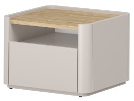 Noćni ormarić Elivo 50 1SZ - kašmir/uljeni hrast