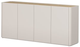 Komoda Elivo 200 4D - kašmir/uljeni hrast