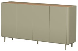 Komoda Elivo 200 4D s nogicama - eukaliptus/baltski dune hrast