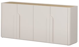 Komoda Amilio 200 4D - kašmir/hrast nauljeni/ručke kašmir