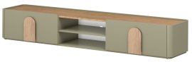 TV komoda Amilio 220 1K1SZ - eukaliptus/hrast baltic dune/ručke hrast prirodni