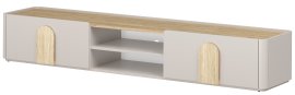 TV komoda Amilio 220 1K1SZ - kašmir/hrast nauljeni/ručke svijetli hrast
