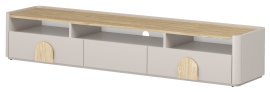 TV komoda Amilio 200 1K2SZ - kašmir/hrast nauljeni/ručke svijetli hrast