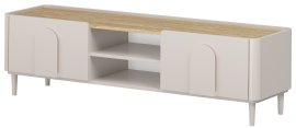 TV komoda Amilio 170 1K1SZ s nogicama - kašmir/hrast nauljeni/ručke kašmir