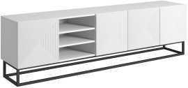 TV komoda s policama Asha 200 5D (metalni okvir) - bijela