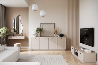 TV komoda na postolju Lorini 2SZ - 150 cm