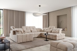 Kutna garnitura U oblik s električnim pomicanjem sjedala Magnelio U