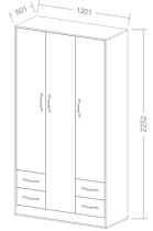 Garderobni ormar Perfect 01 - bijela