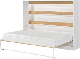 Vodoravni krevet u ormaru Perfect 140x200 cm - hrast