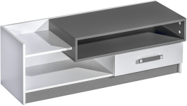 RTV komoda Trafiko 10 - bijela/siva