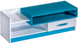 RTV komoda Trafiko 10 - bijela/tirkizna