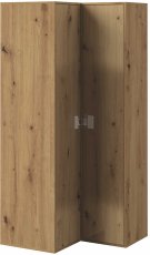 Kutni garderobni ormar Index 03 – artisan hrast sjaj