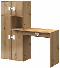 Pisaći stol+regal Index 11 – artisan hrast sjaj