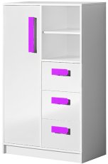 Visoka komoda Guliver 05 - bijela