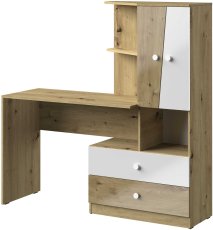 Pisaći stol + regał Nero 11 – sjaj