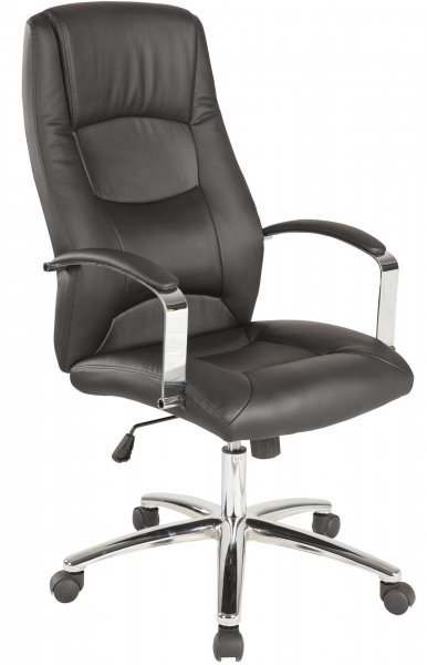 Fola - Uredska stolica Elegant crna koža