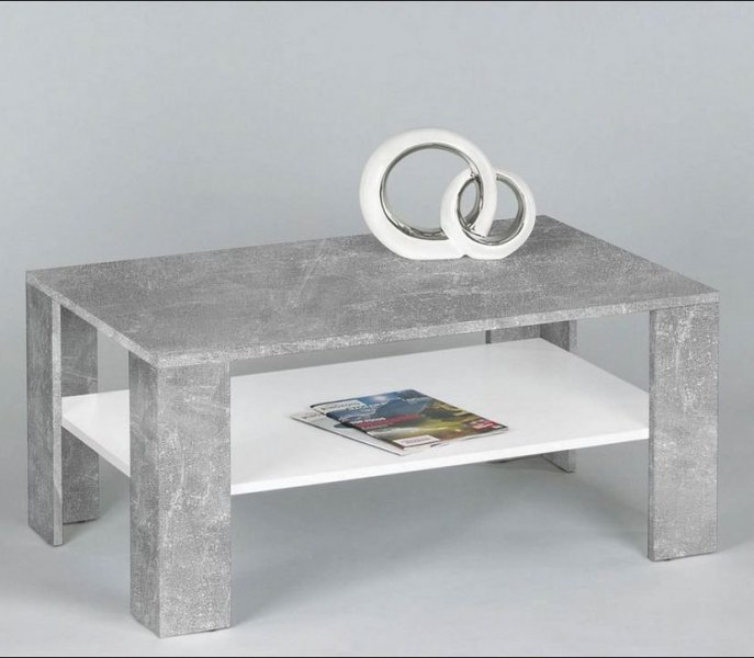 Fola - Stolić za dnevni boravak Clarus bijela+cement