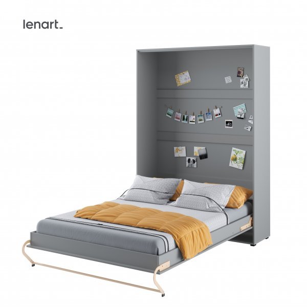Bed Concept - Krevet u ormaru Lenart - Concept Pro 01 - 140x200 cm - siva