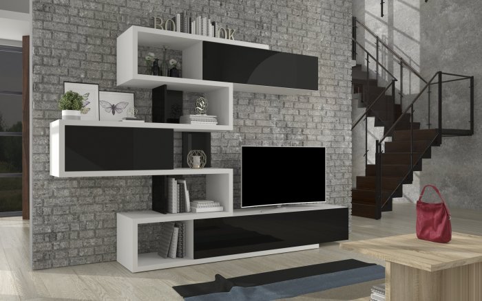 ADRK Furniture - TV element Terens - crna