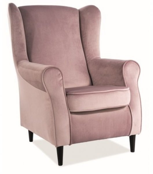 Signal - Fotelja Baron Velvet - roza