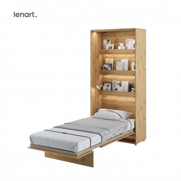 Bed Concept - Krevet u ormaru Lenart - Bed Concept 03 - 90x200 cm - artisan hrast