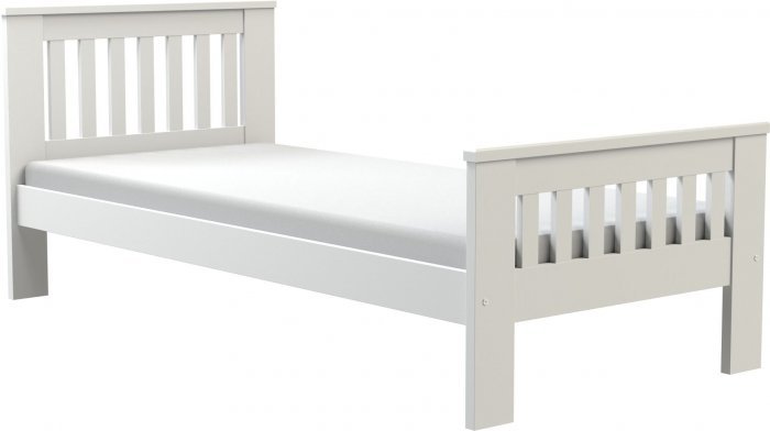Dolmar - drvo - Krevet Laura - 90x200 cm - bijela