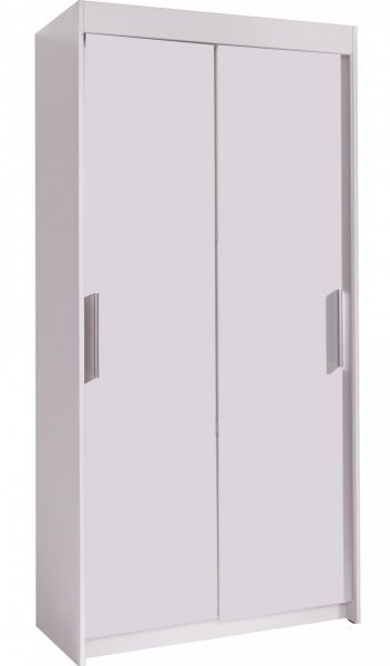 Meble Jurek - Ormar s kliznim vratima Karo - 100 cm - Bijela