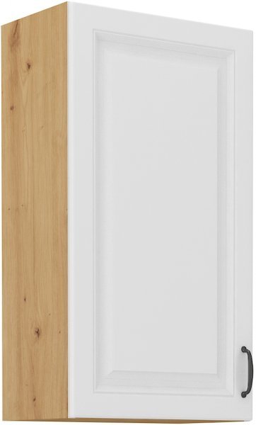 Stolarz Lempert - Gornji element Stilo - bijela/artisan hrast - 50 cm G-90 1F 