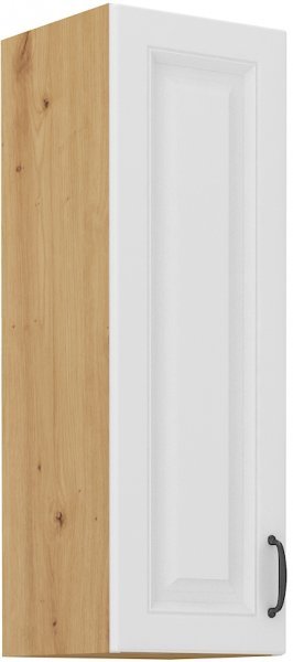 Stolarz Lempert - Gornji element Stilo - bijela/artisan hrast - 30 cm G-90 1F 