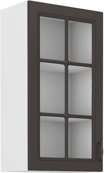 Stolarz Lempert - Gornja vitrina Stilo - siva/bijela - 40 cm GS-90 1F