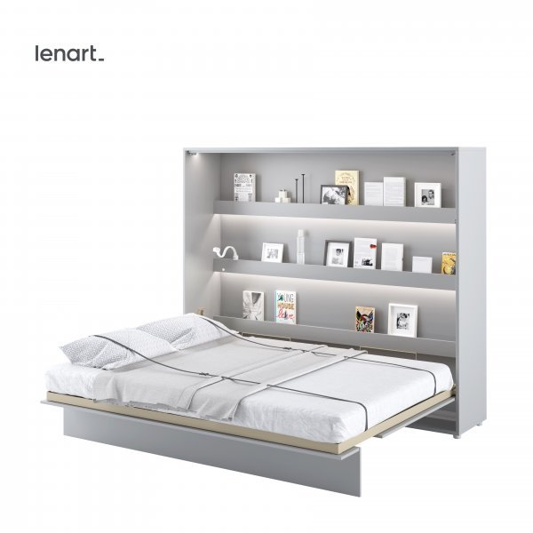 Bed Concept - Krevet u ormaru Lenart - Bed Concept 14 - 160x200 cm - siva