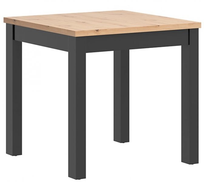 Black Red White - Kvadratni blagovaonski stol Maren - Artisan hrast/crna