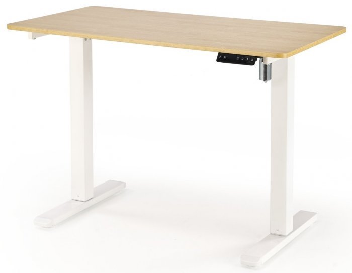 Halmar - Toaletni stol B53 s funkcijom podešavanja visine - zlatni hrast/bijela